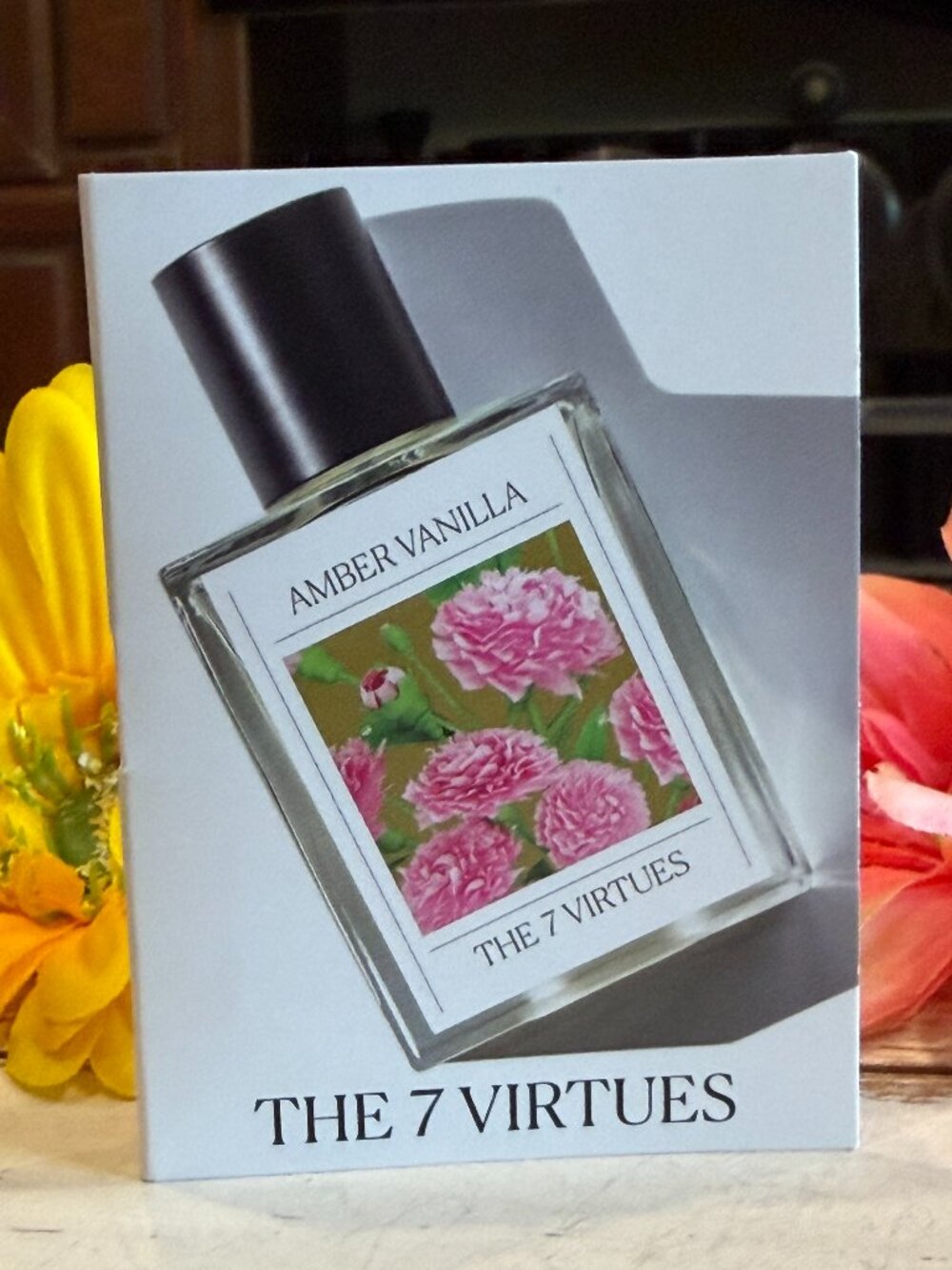 🎁5 For $25 The 7 Virtues Amber Vanilla Sample Spray Card 1.7 ml